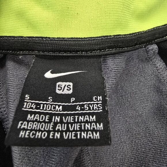 Nike Youth Warm Up Track Jacket Full Zip Up Black & Gray Size Small (A15) - Picture 3 of 10